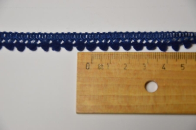 Mini Pompomborte 10mm Dunkelblau/Marine